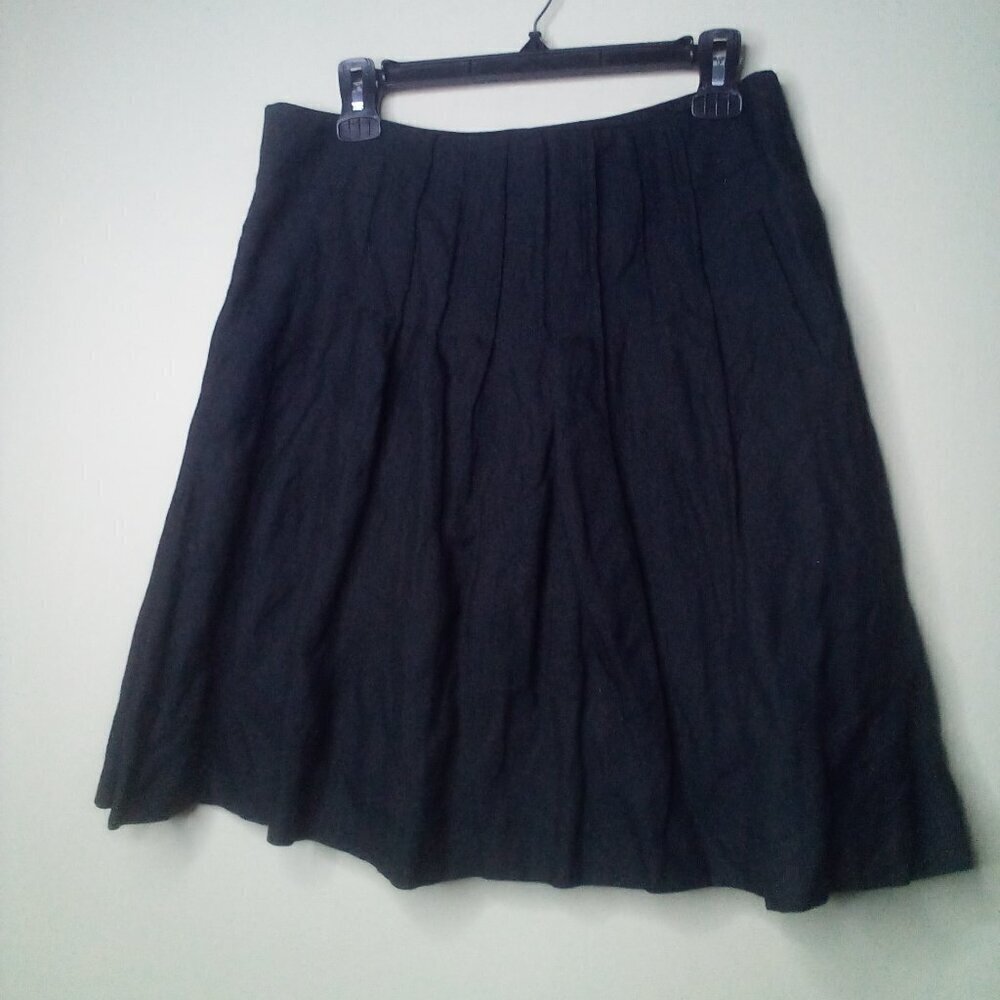 Cabi Skirt Women S Pleats Lined Back Zip Sparkle Black